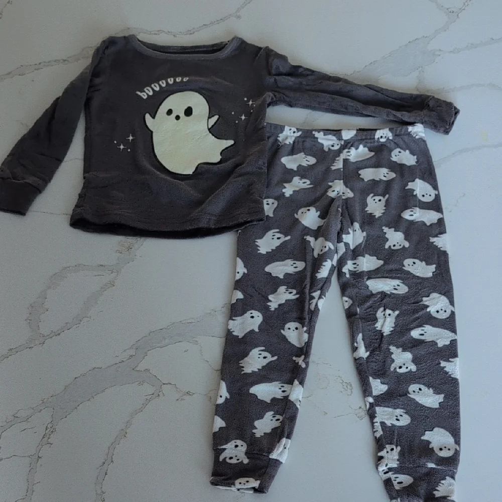 Ghost Print Pajama Set 4T